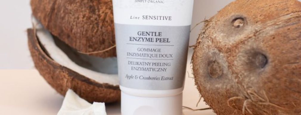 Grafika dla artykułu Peeling enzymatyczny - sposób na naturalne oczyszczanie i złuszczanie cery naczynkowej i trądzikowej